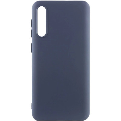 Накладка (з мікрофіброю) Silicone Cover Lakshmi для Samsung A50 / A50s / A30s- темно-синій
