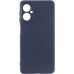 Накладка (з мікрофіброю) Silicone Cover Lakshmi Full Camera для Motorola Moto G55- темно-синій