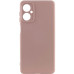 Накладка (з мікрофіброю) Silicone Cover Lakshmi Full Camera для Motorola Moto G55- рожевий пісок