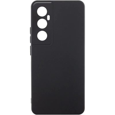 Накладка (з мікрофіброю) Silicone Cover Lakshmi Full Camera для Realme C65 4G- чорний