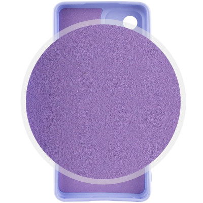 Накладка (з мікрофіброю) Silicone Cover Lakshmi Full Camera для Realme C65 4G- бузковий