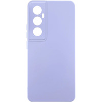 Накладка (з мікрофіброю) Silicone Cover Lakshmi Full Camera для Realme C65 4G- бузковий