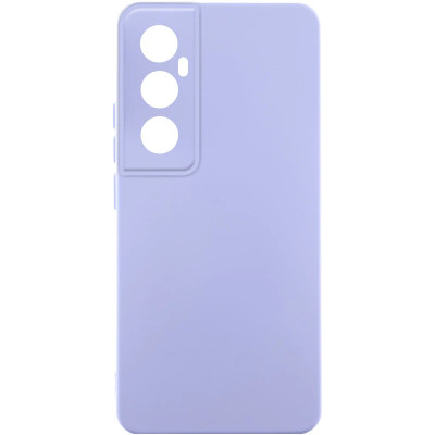 Накладка (з мікрофіброю) Silicone Cover Lakshmi Full Camera для Realme C65 4G- бузковий