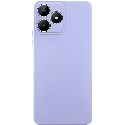 Накладка (з мікрофіброю) Silicone Cover Lakshmi Full Camera для Realme Note 50 5G- бузковий