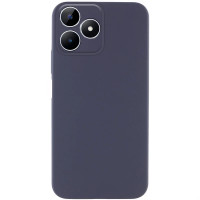 Накладка (з мікрофіброю) Silicone Cover Lakshmi Full Camera для Realme Note 50 5G- темно-синій
