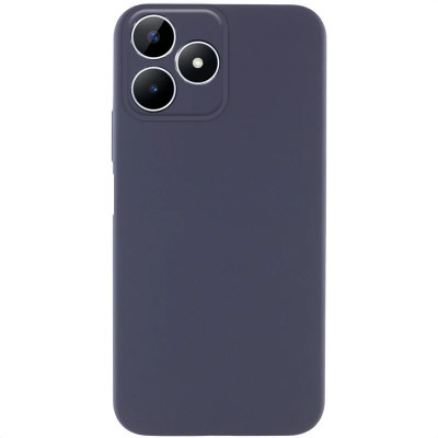 Накладка (з мікрофіброю) Silicone Cover Lakshmi Full Camera для Realme Note 50 5G- темно-синій