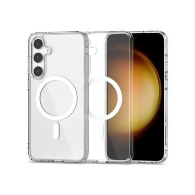 Накладка Space Magnetic Wireless Charge для Samsung S24 / Samsung S25- прозорий Накладка Space Magnetic Wireless Charge для Samsung S24 / Samsung S25- прозорий
