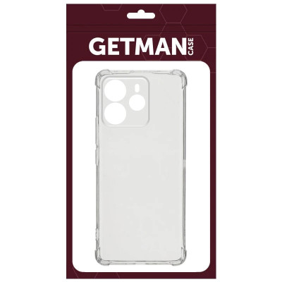 Накладка GETMAN посилені кути для Xiaomi Redmi Note 14 5G- прозорий Накладка GETMAN посилені кути для Xiaomi Redmi Note 14 5G- прозорий