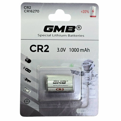 Батарейка CR2 GMB / CR16270 (3V/1000mAh) 1bl Батарейка CR2 GMB / CR16270 (3V/1000mAh) 1bl