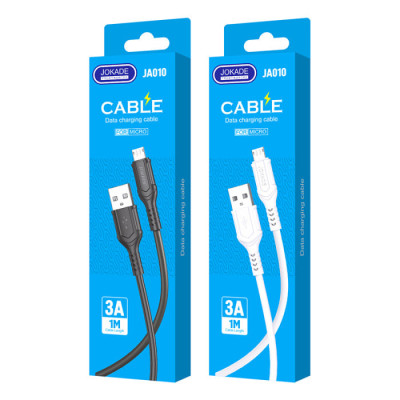 USB кабель Jokade JA010 Micro USB 3A/1м- чорний