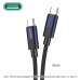 USB-C кабель Jokade JA031 SHUWU Type-C to Type-C PD100W Smart Power-Off fast charging data cable (1.2m)- чорний