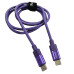 USB-C кабель Jokade JA031 SHUWU Type-C to Type-C PD100W Smart Power-Off fast charging data cable (1.2m)- фіолетовий