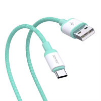 USB кабель Jokade JA014 NAIXUE Type-C 5A Fast Charging (1m)- зелений USB кабель Jokade JA014 NAIXUE Type-C 5A Fast Charging (1m)- зелений