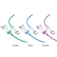 USB кабель Jokade JA014 NAIXUE Type-C 5A Fast Charging (1m)- бузковий USB кабель Jokade JA014 NAIXUE Type-C 5A Fast Charging (1m)- бузковий
