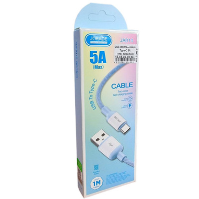 USB кабель Jokade JA014 NAIXUE Type-C 5A Fast Charging (1m)- блакитний