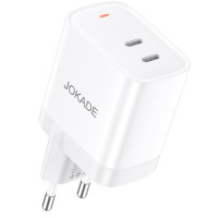 Мережевий зарядний пристрій Jokade JB083 RONGNAN PD30W / 2USB-C- білий Мережевий зарядний пристрій Jokade JB083 RONGNAN PD30W / 2USB-C- білий