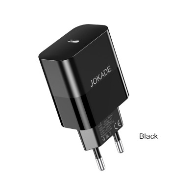 Мережевий зарядний пристрій Jokade JB072 LIUBO (PD30W / USB-C)- чорний Мережевий зарядний пристрій Jokade JB072 LIUBO (PD30W / USB-C)- чорний