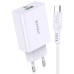 Мережевий зарядний пристрій Jokade JB050 ZHUOTU (QC3.0 18W)+ USB кабель Type-C- білий