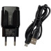 Мережевий зарядний пристрій Jokade JB020 HAOQIANG (QC3.0 18W)+ USB кабель Micro- чорний