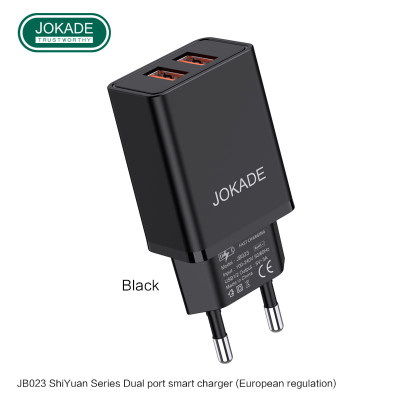Мережевий зарядний пристрій Jokade JB023 Shiyuan (3A / 2USB-A)- чорний