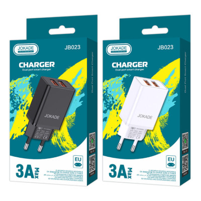 Мережевий зарядний пристрій Jokade JB023 Shiyuan (3A / 2USB-A)- білий