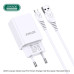 Мережевий зарядний пристрій Jokade JB024 Liangzi (3A / 2USB-A)+ USB кабель Micro- білий