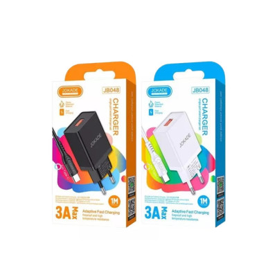 Мережевий зарядний пристрій Jokade JB048 MIGAO (3A / USB-A)+ USB кабель Micro- чорний