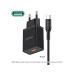 Мережевий зарядний пристрій Jokade JB048 MIGAO (3A / USB-A)+ USB кабель Type-C- чорний