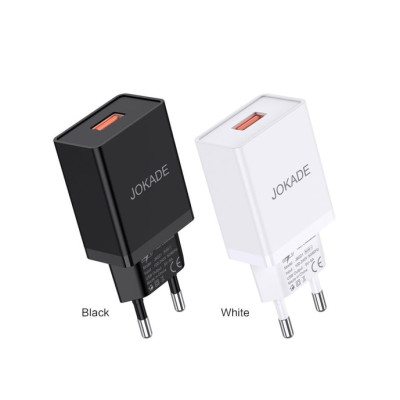 Мережевий зарядний пристрій Jokade JB021 LEISA (5A / USB-A)- білий Мережевий зарядний пристрій Jokade JB021 LEISA (5A / USB-A)- білий