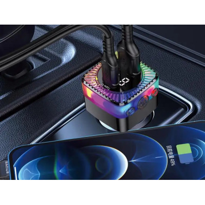 FM модулятор (трансмітер) Jokade JH019 CAIYUE 3.1A BT5.3 LED