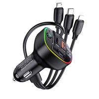FM модулятор (трансмітер) Jokade JH016 NANYANG PD100W BT5.0 (3 in 1 cable)