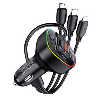 FM модулятор (трансмітер) Jokade JH016 NANYANG PD100W BT5.0 (3 in 1 cable) FM модулятор (трансмітер) Jokade JH016 NANYANG PD100W BT5.0 (3 in 1 cable)