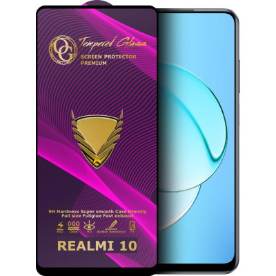 Скло захисне Tempered Glass OG Premium для Realme 10 4G (RMX3630)- чорний
