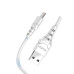 USB кабель Aspor A101 Lightning Fast Charge 3A/1м- білий