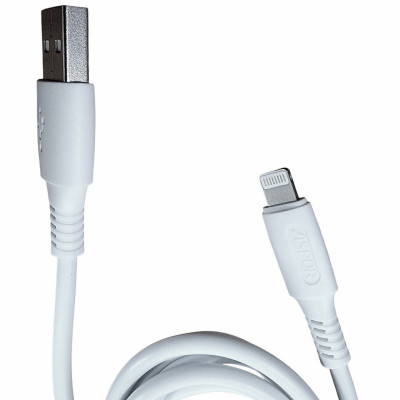 USB кабель Aspor A130 Lightning Fast Charge 2.4A/1м- білий USB кабель Aspor A130 Lightning Fast Charge 2.4A/1м- білий