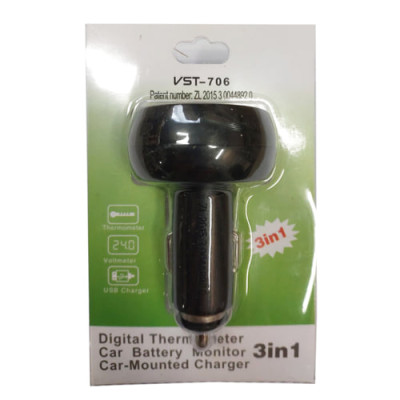 Термометр-вольтметр VST-706-4 +USB Термометр-вольтметр VST-706-4 +USB
