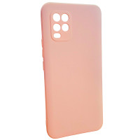 Накладка (з мікрофіброю) Aspor Silicone Full для Xiaomi Mi 10 Lite- рожевий