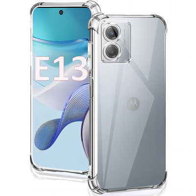Накладка GETMAN посилені кути для Motorola Moto E13- прозорий Накладка GETMAN посилені кути для Motorola Moto E13- прозорий