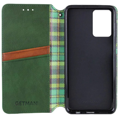Чохол-книжка GETMAN Cubic для Xiaomi Redmi Note 14 4G (UA/Europe)- зелений