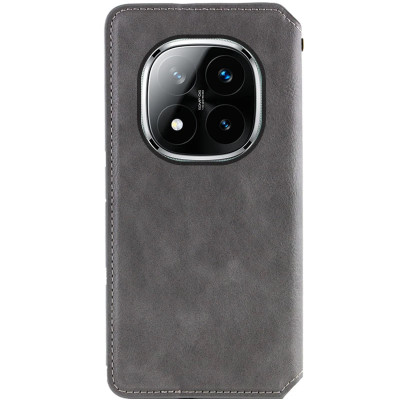 Чохол-книжка GETMAN Cubic для Xiaomi Redmi Note 14 Pro 4G- сірий Чохол-книжка GETMAN Cubic для Xiaomi Redmi Note 14 Pro 4G- сірий