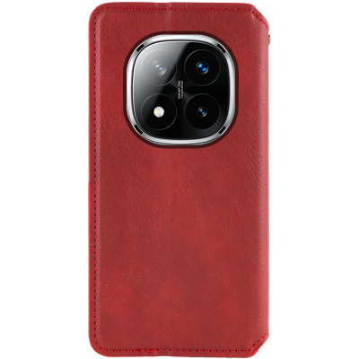 Чохол-книжка GETMAN Cubic для Xiaomi Redmi Note 14 Pro 4G- червоний Чохол-книжка GETMAN Cubic для Xiaomi Redmi Note 14 Pro 4G- червоний