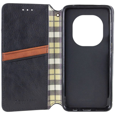 Чохол-книжка GETMAN Cubic для Xiaomi Redmi Note 14 Pro 4G- чорний Чохол-книжка GETMAN Cubic для Xiaomi Redmi Note 14 Pro 4G- чорний