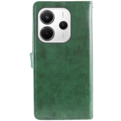 Чохол-книжка GETMAN Gallant шкіряний для Xiaomi Redmi Note 14 4G (UA/Europe)- зелений Чохол-книжка GETMAN Gallant шкіряний для Xiaomi Redmi Note 14 4G (UA/Europe)- зелений