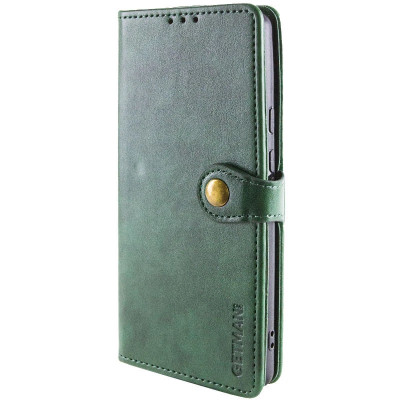 Чохол-книжка GETMAN Gallant шкіряний для Xiaomi Redmi Note 14 Pro 4G- зелений