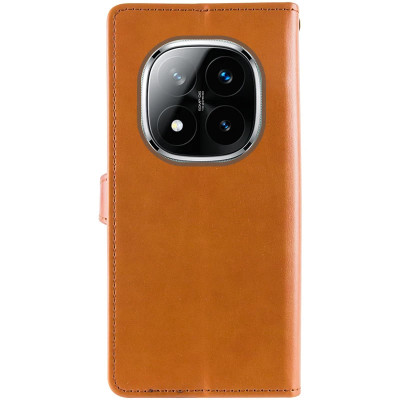 Чохол-книжка GETMAN Gallant шкіряний для Xiaomi Redmi Note 14 Pro 4G- коричневий Чохол-книжка GETMAN Gallant шкіряний для Xiaomi Redmi Note 14 Pro 4G- коричневий