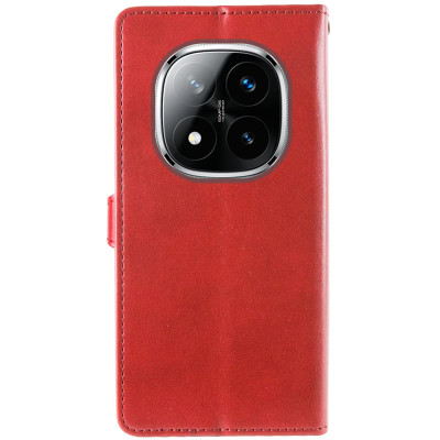 Чохол-книжка GETMAN Gallant шкіряний для Xiaomi Redmi Note 14 Pro 4G- червоний