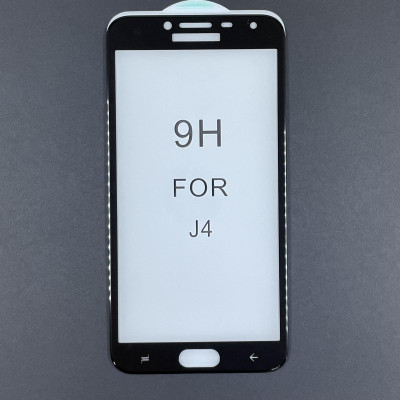 Скло захисне Full Glue для Samsung J400/ J4 2018- чорний Скло захисне Full Glue для Samsung J400/ J4 2018- чорний