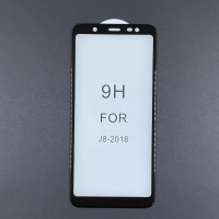 Скло захисне Full Glue для Samsung J800/J8 2018- чорний Скло захисне Full Glue для Samsung J800/J8 2018- чорний