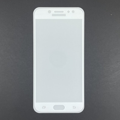 Скло захисне Full Glue для Samsung J730/78 2018- білий Скло захисне Full Glue для Samsung J730/78 2018- білий