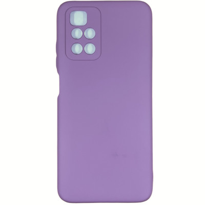 Накладка (з мікрофіброю) Silicone Cover Full Camera (AA) для Xiaomi Redmi Note 11 5G / Poco M4 Pro 5G- бузковий